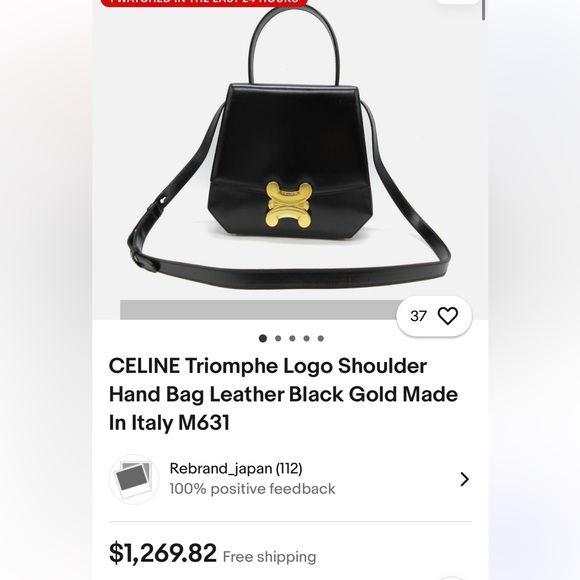 Vintage Celine Triomphe Suede Two-Way bag - Picture 14 of 17